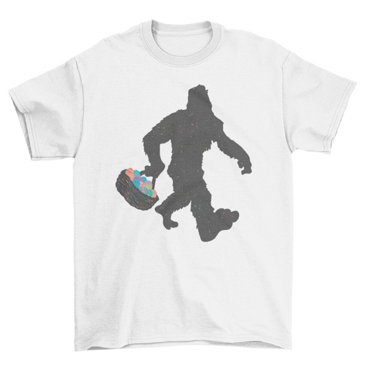Bigfoot with Easter eggs t-shirt
