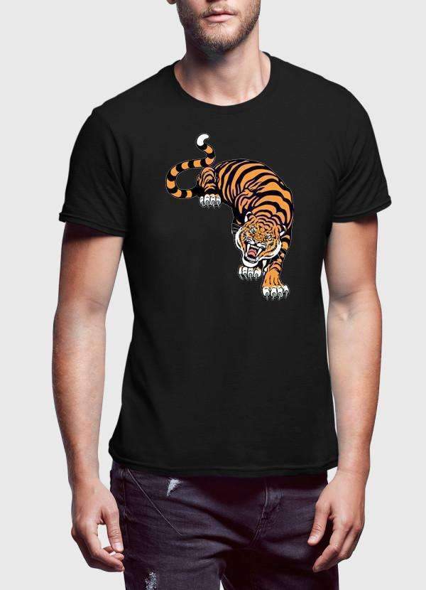 Cornered Tiger Printed T-Shirt