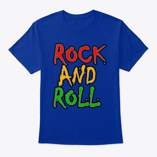 Rock And Roll Colorful, Musically Inclined and Motivational Design for