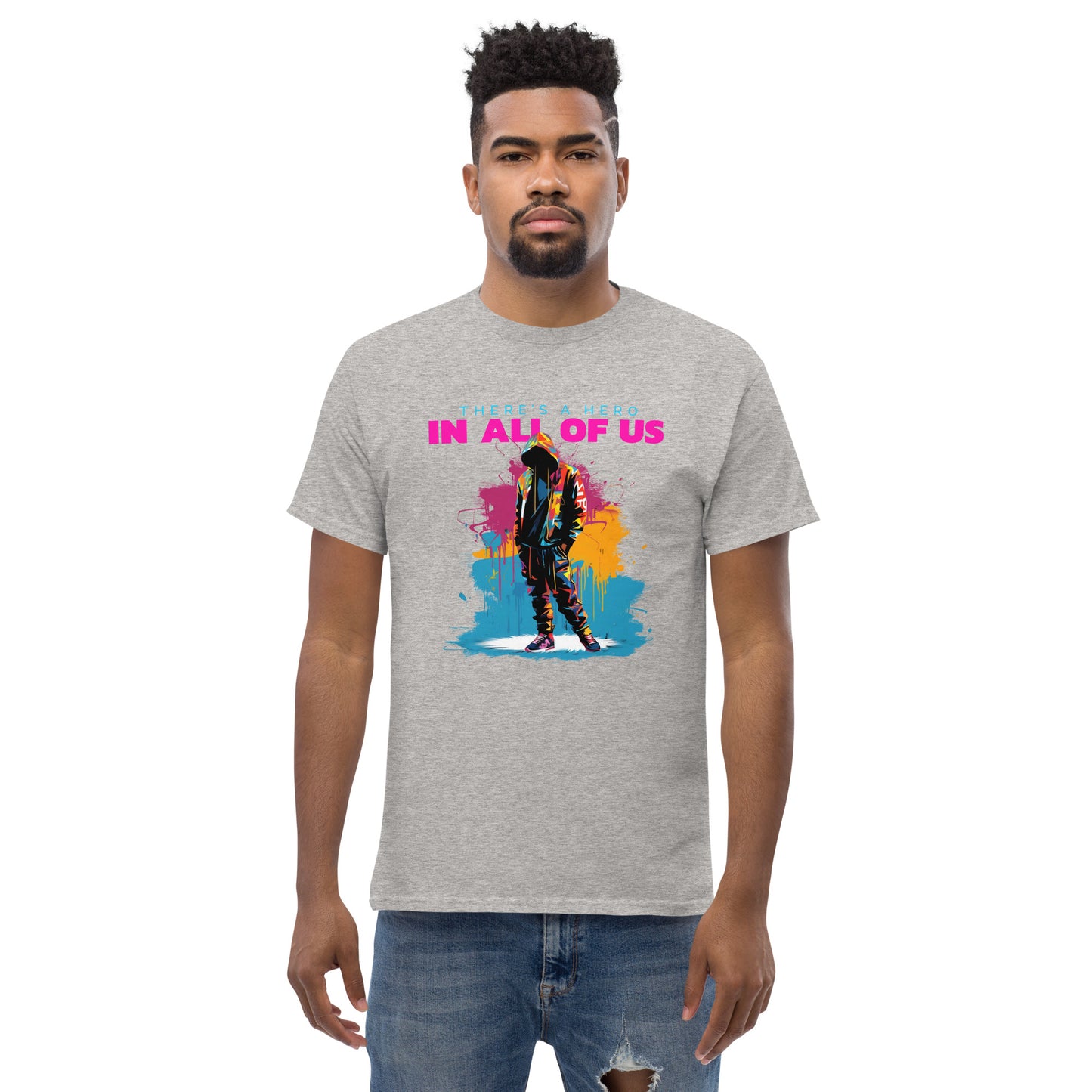 "There's a Hero in all of us" Men's classic tee