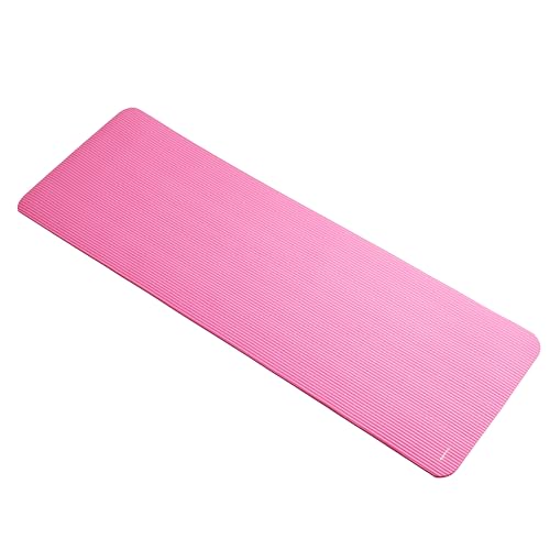 Amazon Basics 1/2 Inch Extra Thick Exercise Yoga Mat with Carrying Strap, Pink