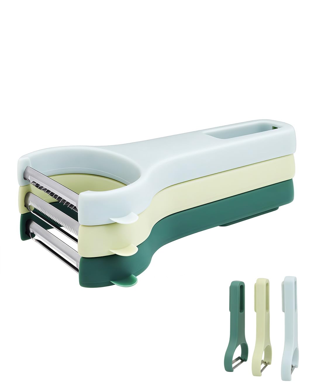 HEYCROWN Vegetable Peeler Set 3-Piece Kitchen Peelers for Potato, Veggie, Fruit