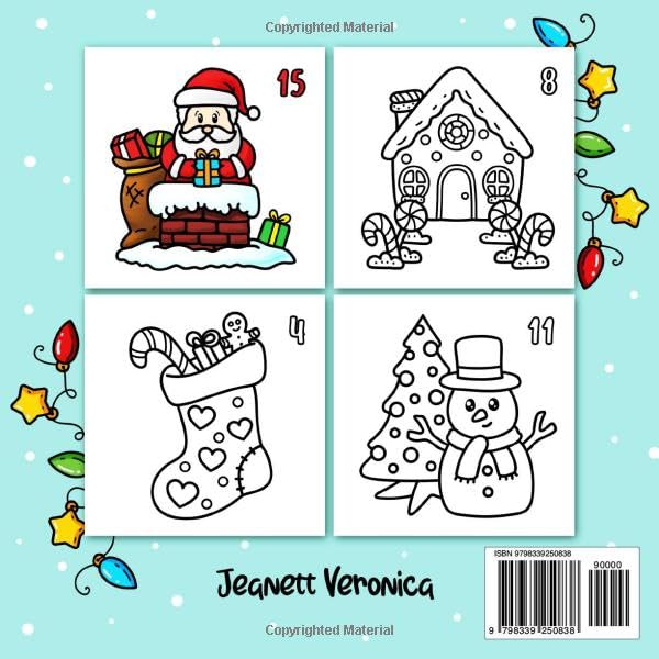 Advent Calendar Christmas Coloring Book: 25 Bold and Easy Designs Featuring Snowman, Cute Animals, Presents, Santa and Much More, Suited for Children ... Who Prefer Simple Illustrations (Bold & Easy)