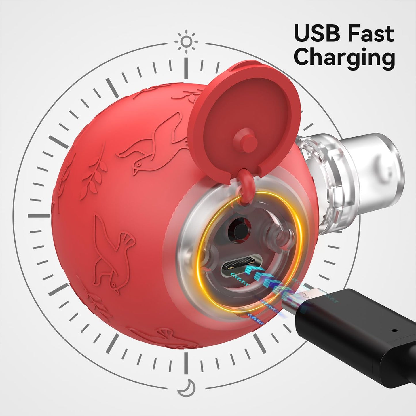 Zonopy Interactive Cat Toys Ball for Indoor Cats Fast Rolling on Carpet, Chirping & Motion Activate Cat Toys, 3 Modes, ON/Off Sound