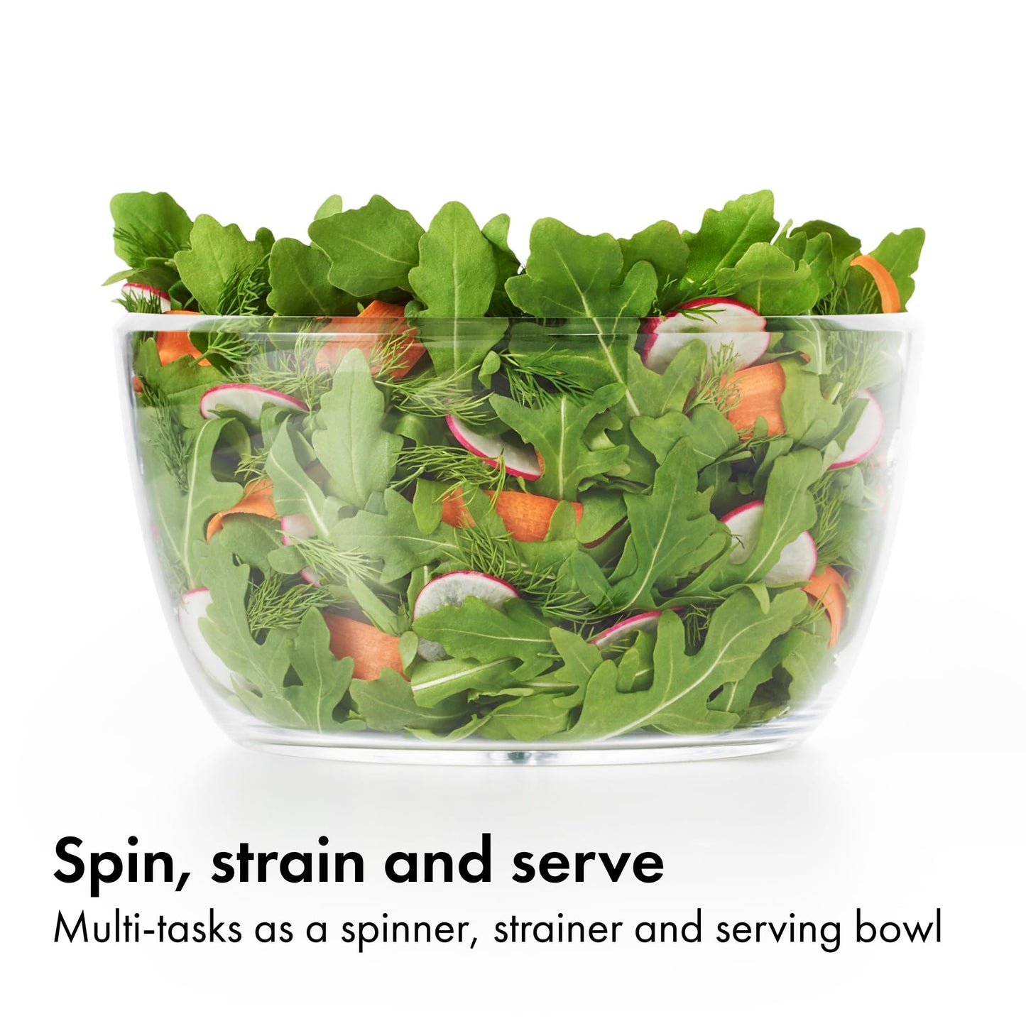 OXO Good Grips Little Salad & Herb Salad Spinner, Fruit Washer and Lettuce Spinner