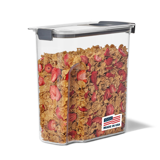 Rubbermaid Brilliance Airtight Cereal Food Storage Container, Shatterproof, BPA-Free and Dishwasher-Safe, 32oz Capacity