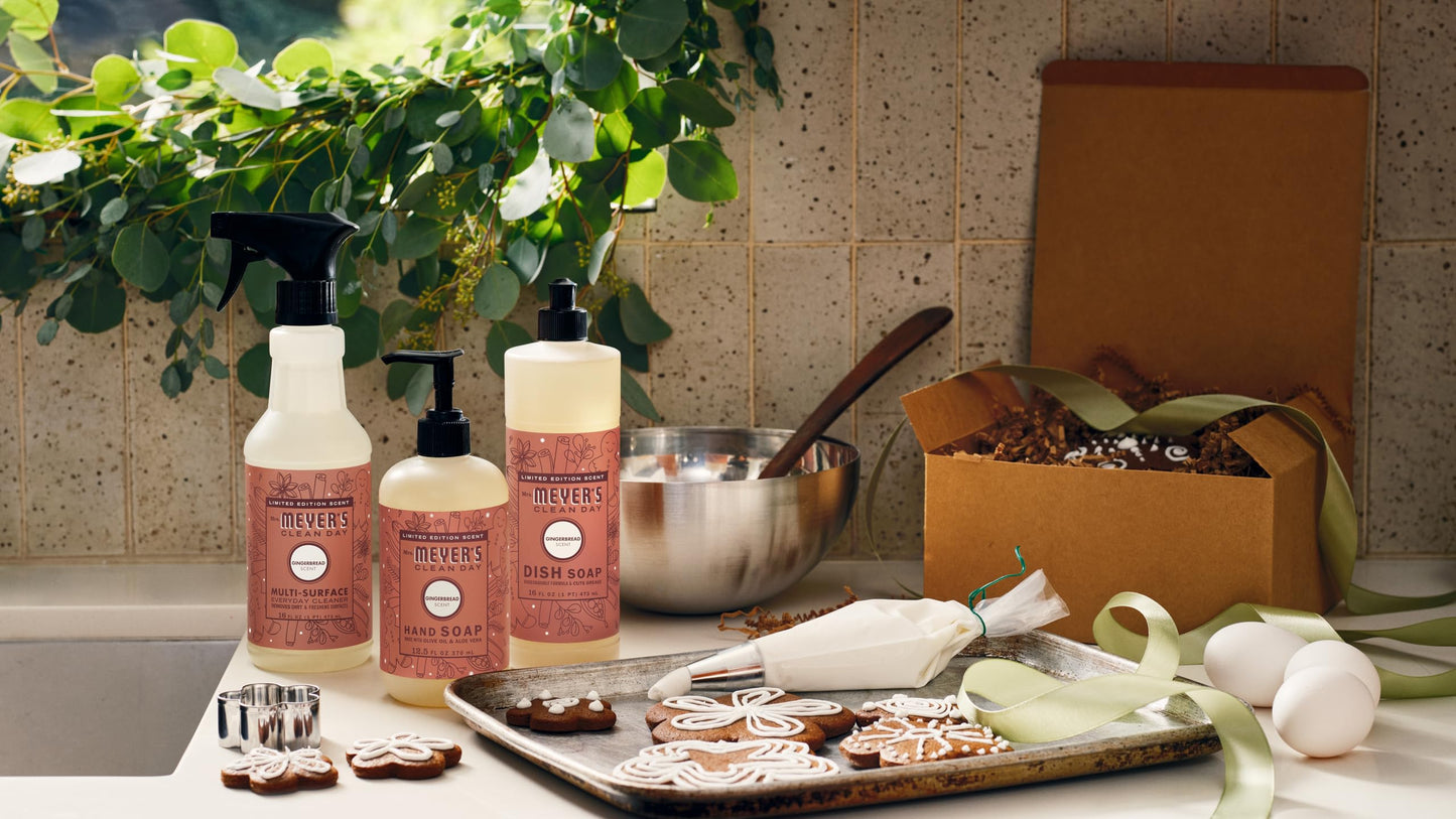 Mrs. MEYER'S CLEAN DAY Liquid Hand Soap, Gingerbread Scent, 12.5 fl oz (Pack of 3)