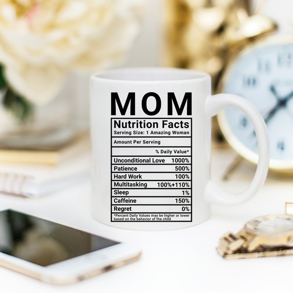 Mom Nutrition Facts - Mug