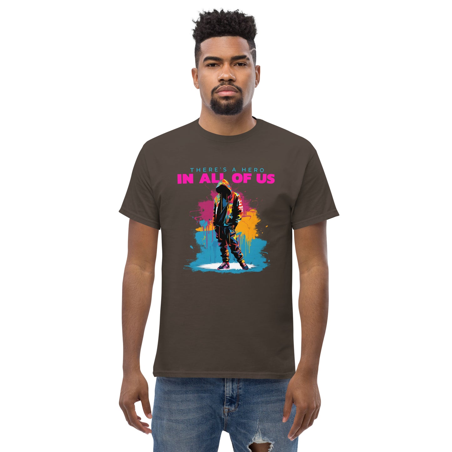 "There's a Hero in all of us"  Men's classic tee
